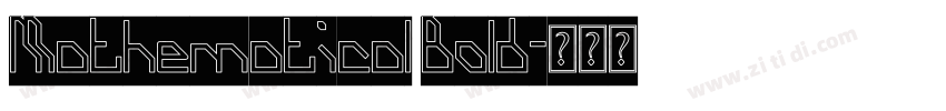 Mathematical Bold字体转换